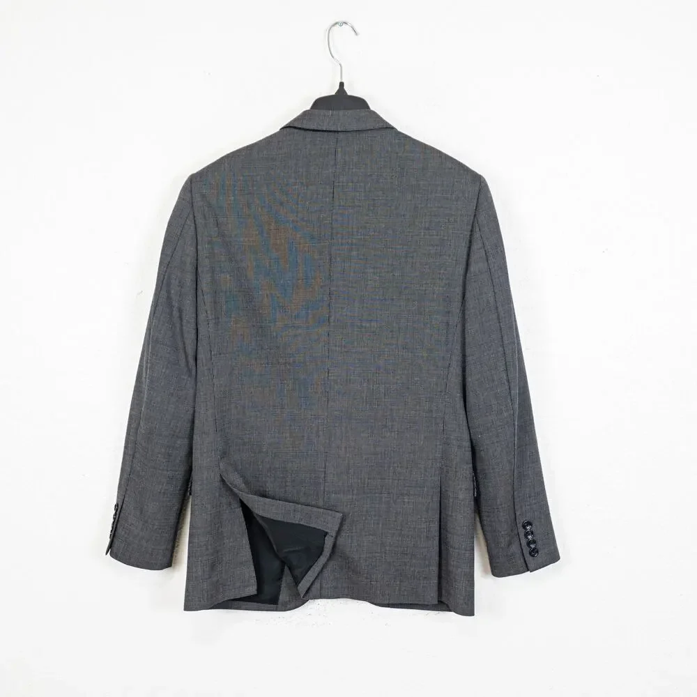 J.Crew Ludlow Italian Wool cotton Suit Charcoal Birdseye 38R 32x34